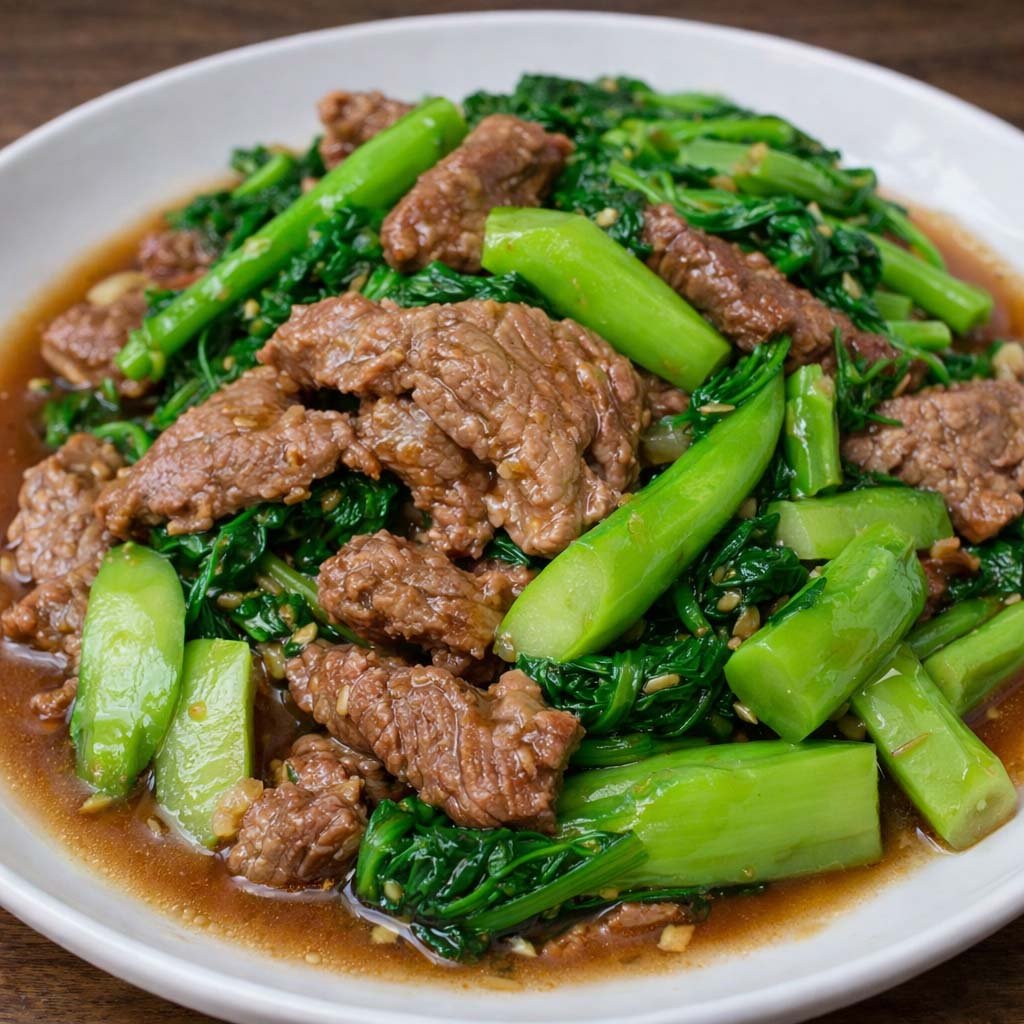 ผัดคะน้าหมูชิ้น