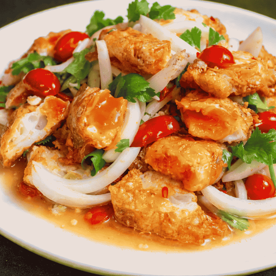 ยำหมูสับไข่ดาว